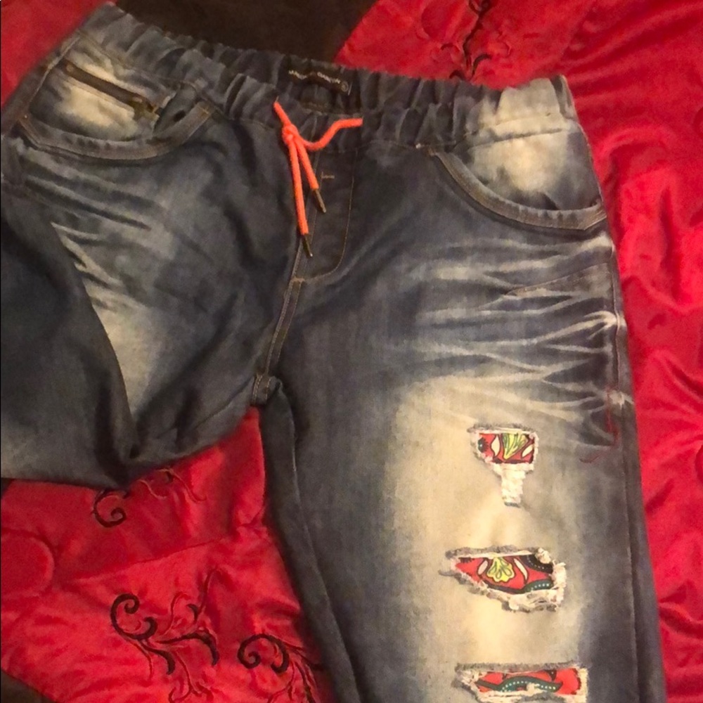 Blue jeans shorts